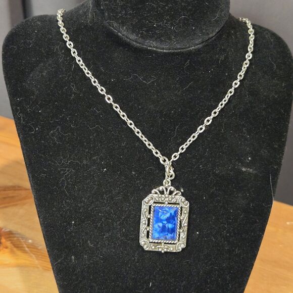 Sarah Coventry Roman Holiday Reversable Pendant Necklace Chain, Vintage 1970s - Picture 1 of 7